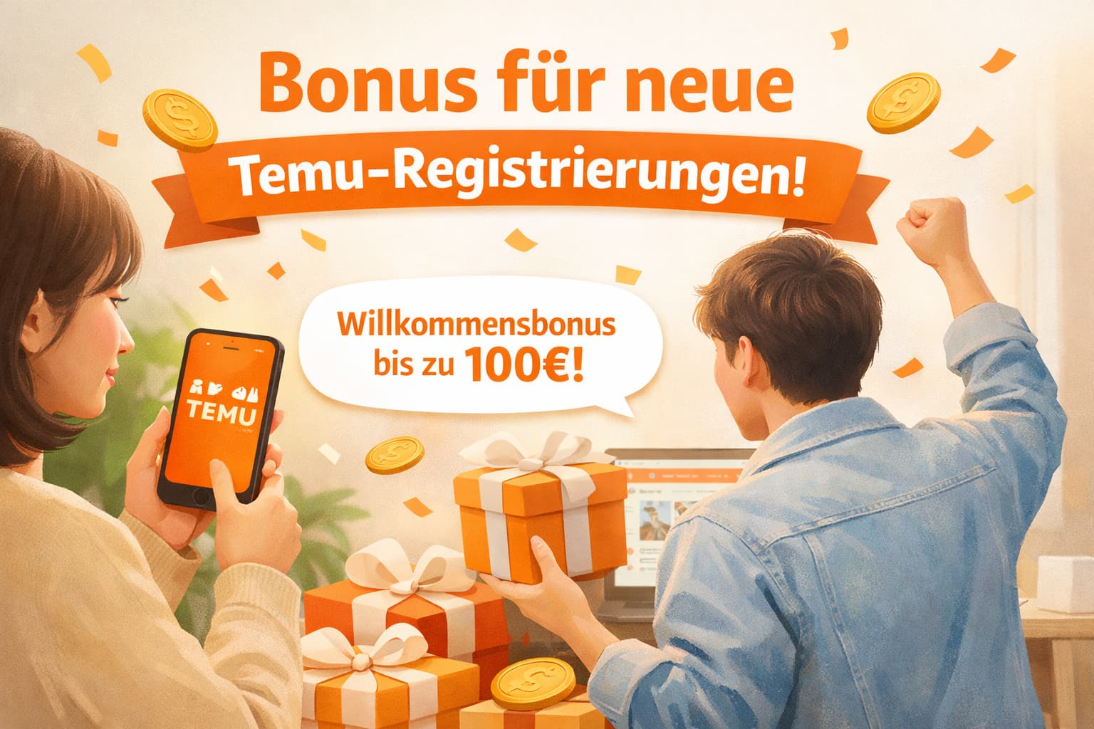 Bonus für neue Temu-Registrierungen clever nutzen