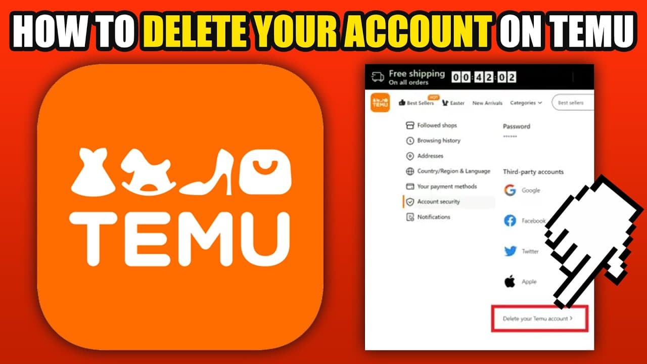 Temu Konto löschen direkt in der App